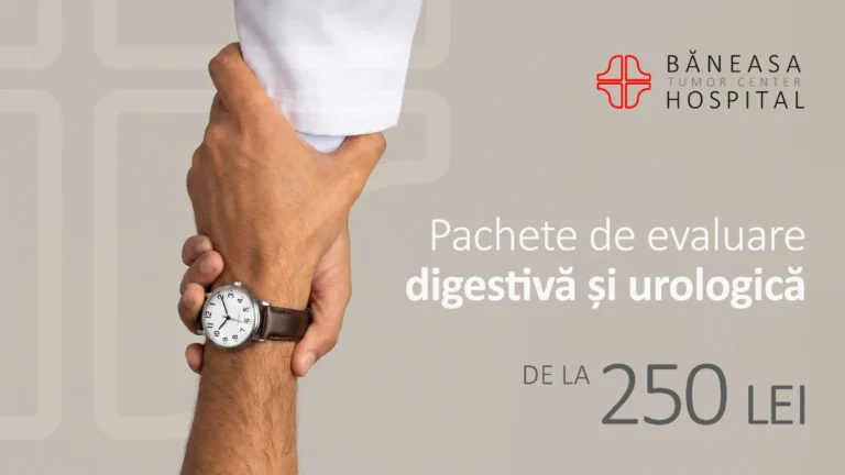 Prețuri speciale la pachetele de evaluare a sănătății digestive și urologice