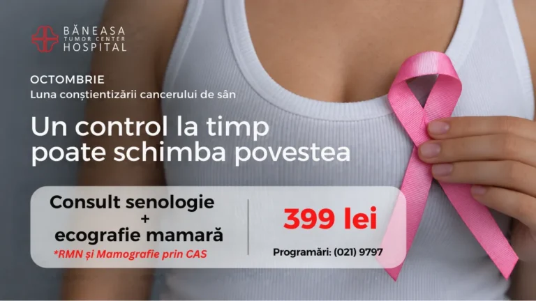 Promoție: consultație senologică și ecografie mamară